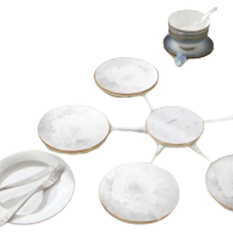 艾美特（Airmate） 花开富贵分体组合式暖菜板热菜板多功能可拆卸收纳圆形分体式（EHF01） 本白色