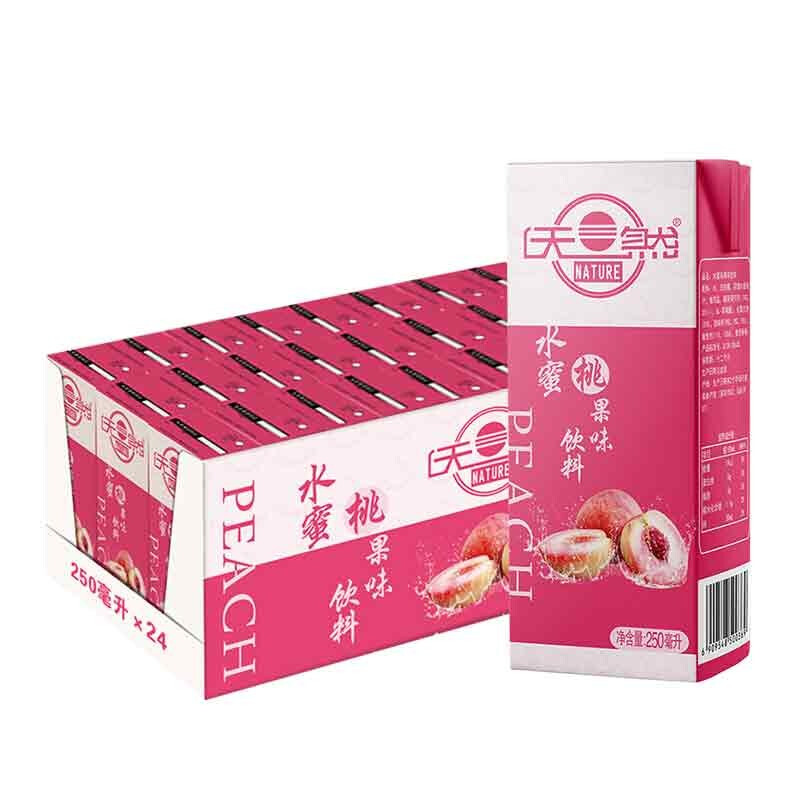 深晖水蜜桃果味饮料250ml*24盒*1箱 水蜜桃果味饮料250ml*24盒*1箱