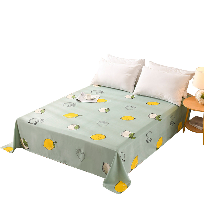 臻&middot;梦圆  柔丝棉床单 清新夏日MYJT588（230x230cm） 绿色