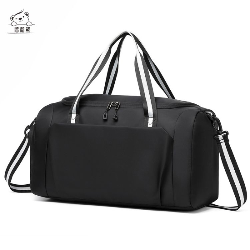 溜溜熊 LLX-LXB-023 大容量独立鞋仓旅行包 曜石黑