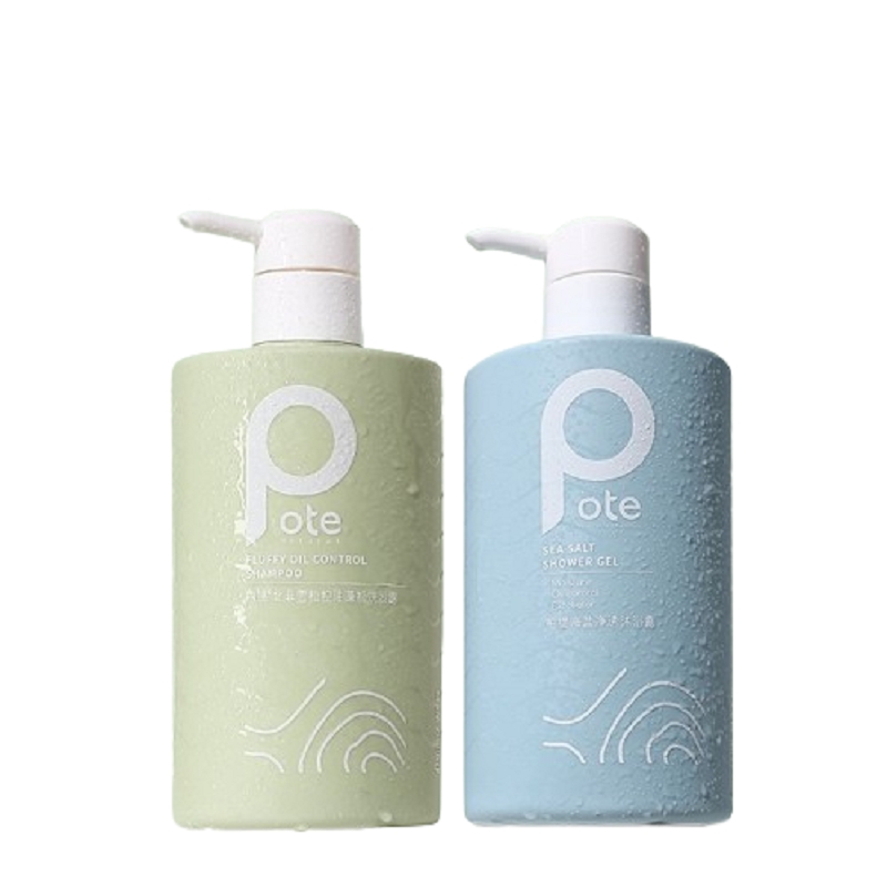 柏缇 控油洗沐套装(海盐沐浴露+北非洗发水) 除螨控油蓬松留香 475ml*2瓶（单位：套） 混色