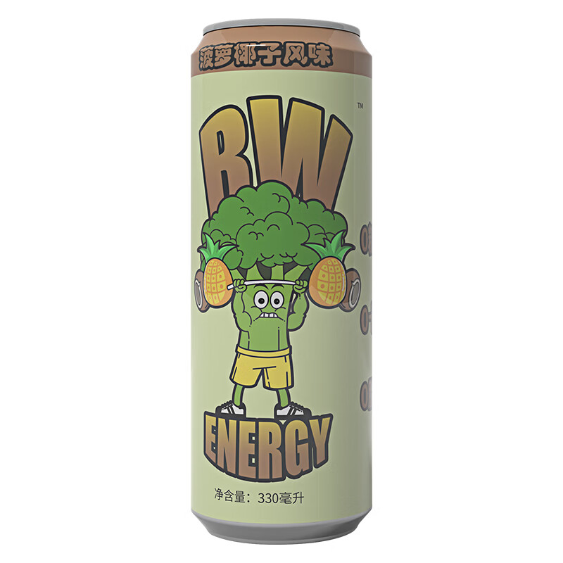 BW西兰花战士菠萝椰子味散装330ml*6瓶 椰子味散装330ml*6瓶