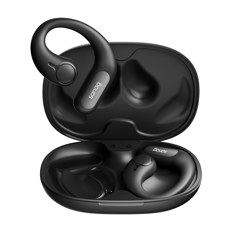 sanag塞那挂耳式蓝牙耳机无线骨传导不入耳运动跑步降噪2023新款Z63SPro 单位：个 曜石黑