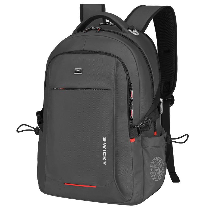 SWICKY  多功能休闲 商务双肩包81669 灰色大号