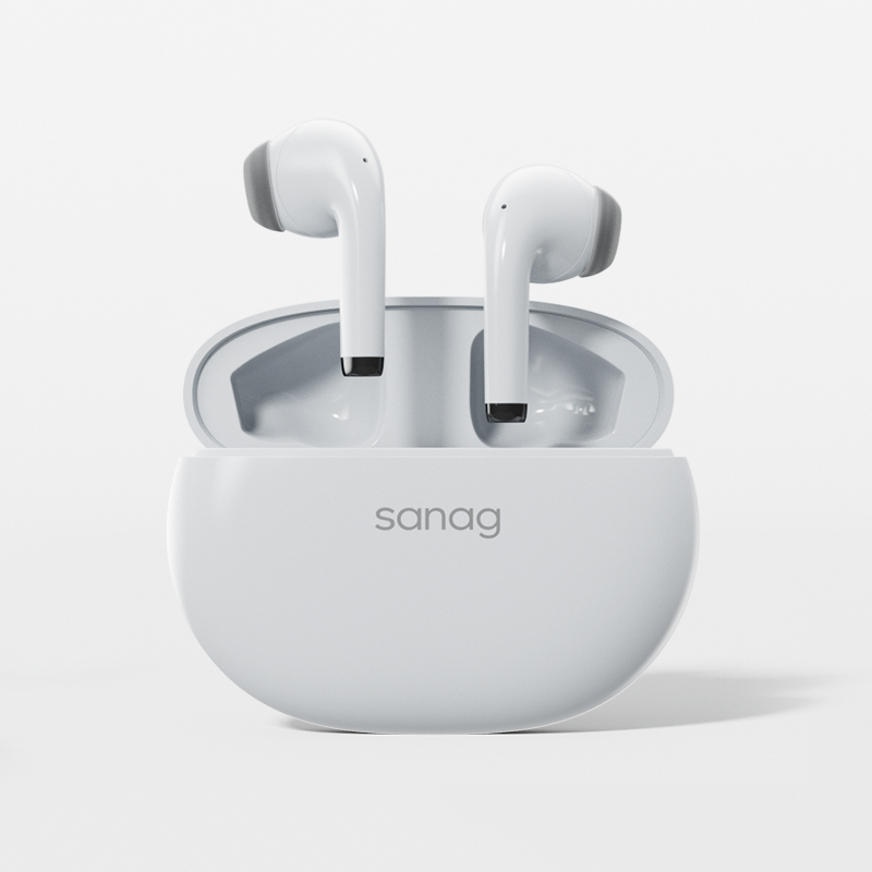 SANAG塞那蓝牙耳机真无线多场景录音入耳式运动降噪超无感延迟T81S-T81SPro单位：个 白色