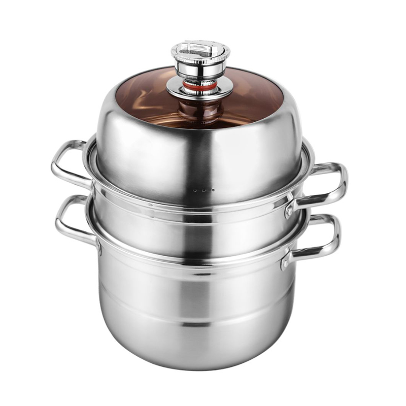 YisPot易铂蒸尚尤记时蒸锅YP-6328-2单位：个 钢本色