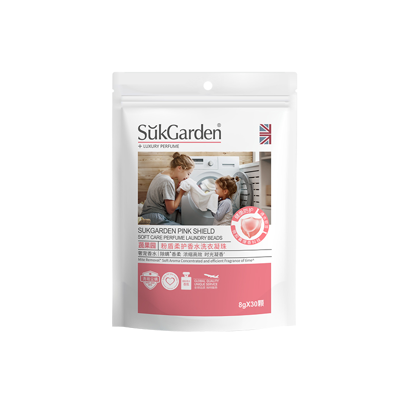 SukGarden蔬果园粉盾柔护香水洗衣凝珠-8g*30颗（袋装） SGY0292