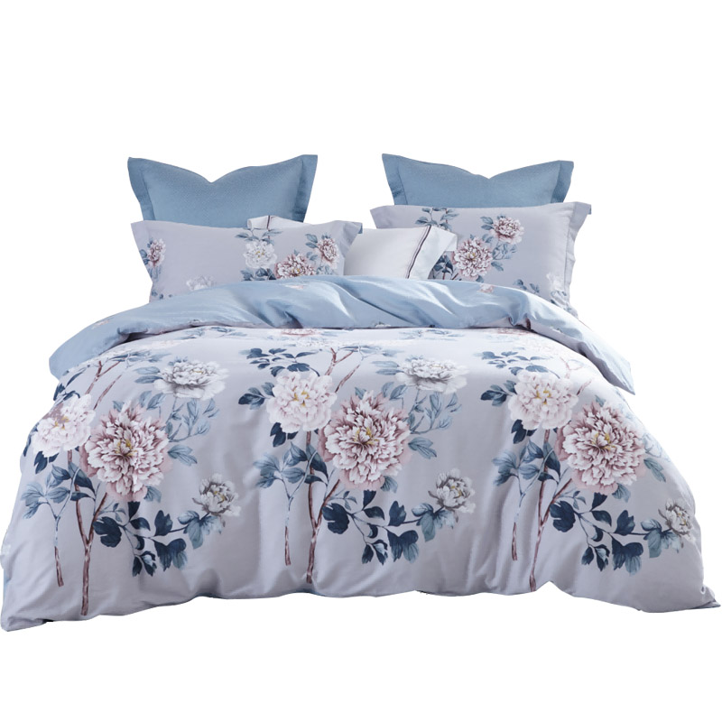 梦洁家纺  风婉 纯棉印花四件套 200*230cm 花色（单位：套） 花色