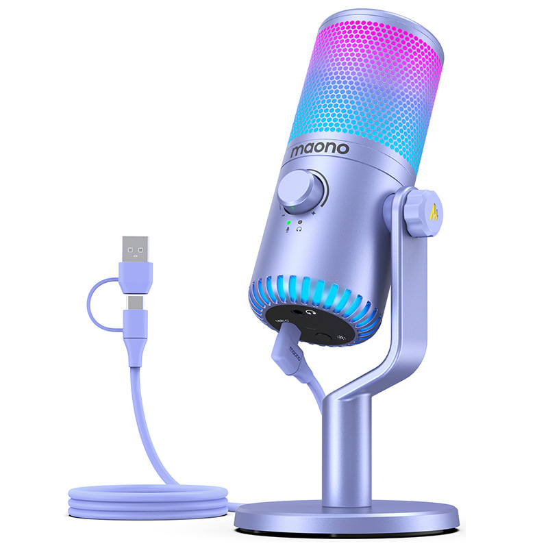 闪克DM30电脑游戏麦克风电竞专用台式主播直播话筒 单位：个 星空紫