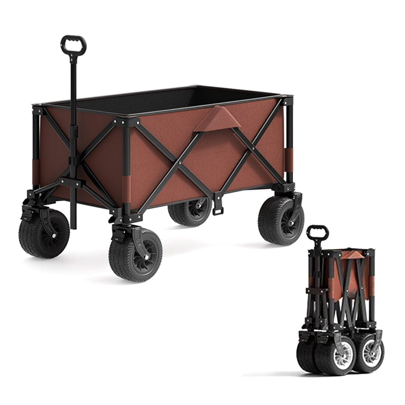 飞图乐 10寸山地坦克轮聚拢款露营车-高承重大容量（单位：辆） 咖色