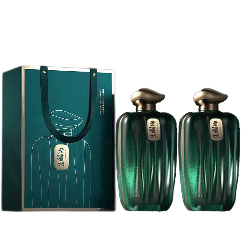 泸州老窖出品 蓝耀 45度浓香型白酒 礼盒装 纯粮酿造送礼 两瓶装*500ml