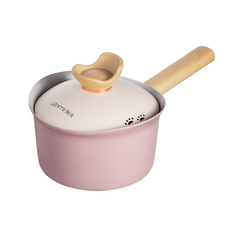 懒米抱抱奶锅LM-TL18B1(粉)18cm（单位：台） 佳人粉