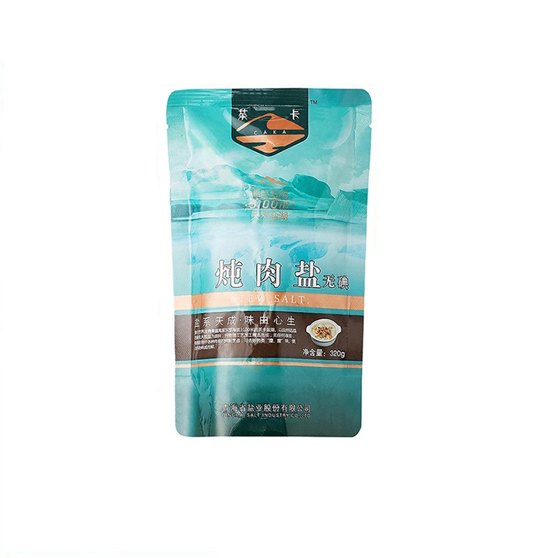 茶卡天然湖盐炖肉盐源自青藏高原净区天然结晶湖盐（新疆西藏内蒙古不发货）320克*6包（无碘）份 深蓝色