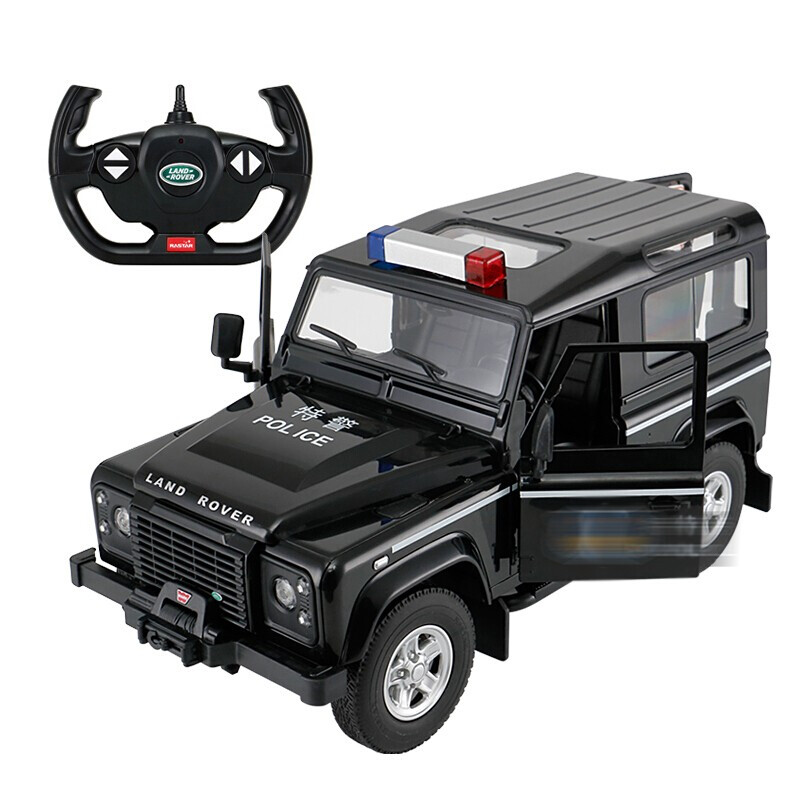 rastar  1：14儿童遥控车玩具车路虎卫士警车 78470（单位：辆） 子夜黑