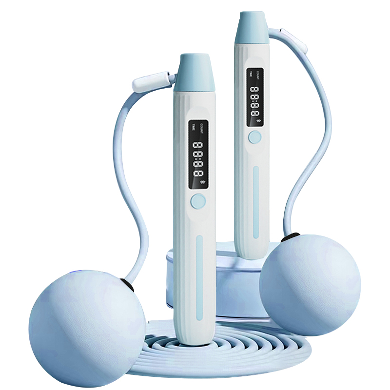 三极 TP1534  蓝牙智能跳绳电子计数跳绳  单位：套 蓝色（跳绳+大球）