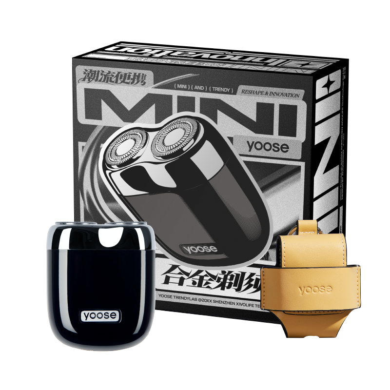 有色MINI-X电动剃须刀 暗夜黑