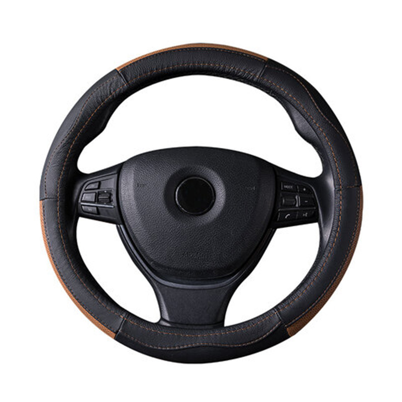 乔氏汽车方向盘套四季通用（单位：个） D型-黑橘款