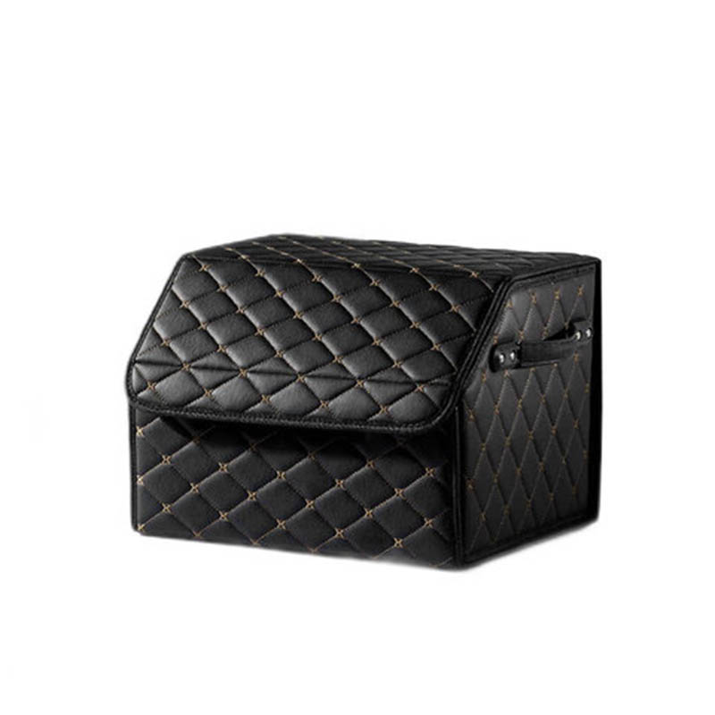 乔氏迪曼皮革收纳箱中号40*40*30cm（单位：包） 黑金