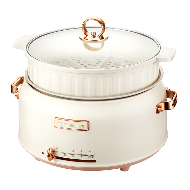 西屋Westinghouse多功能电热锅WHG330 5l 米黄色
