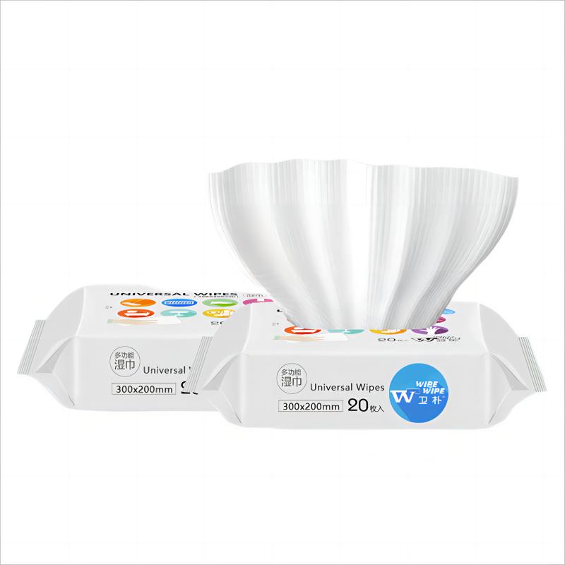 卫朴（WIPE WIPE）RO纯水湿巾多功能洁肤湿巾不含酒精0添加超厚大尺寸20片*2包  