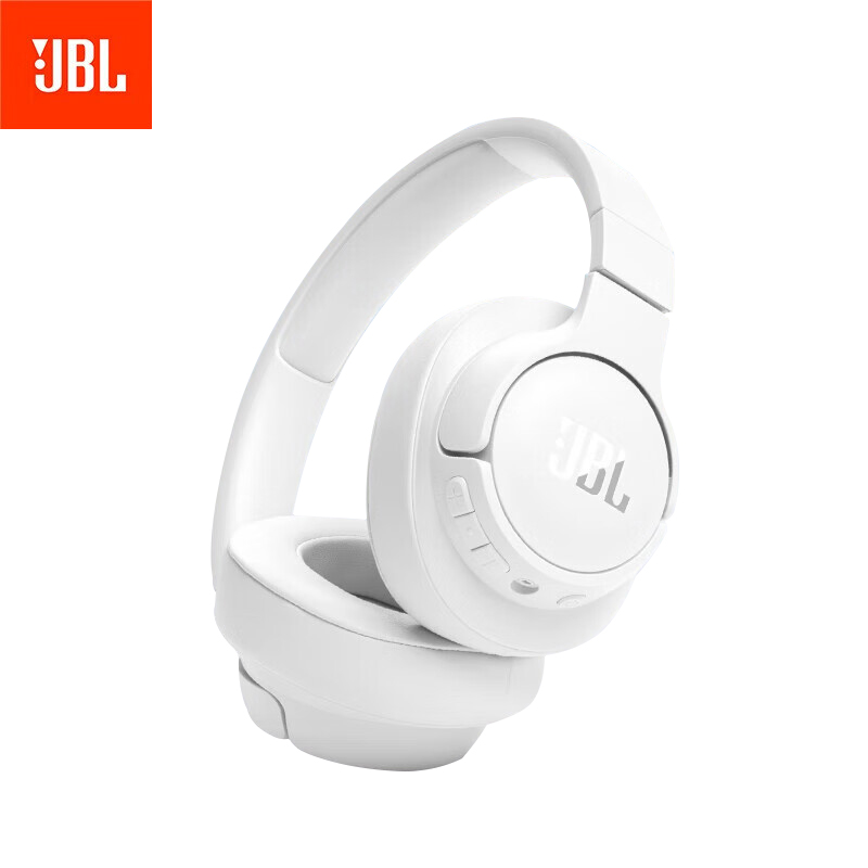 JBL TUNE720BT 头戴式无线蓝牙耳机 白色