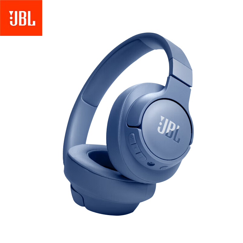 JBL TUNE720BT 头戴式无线蓝牙耳机 蓝色