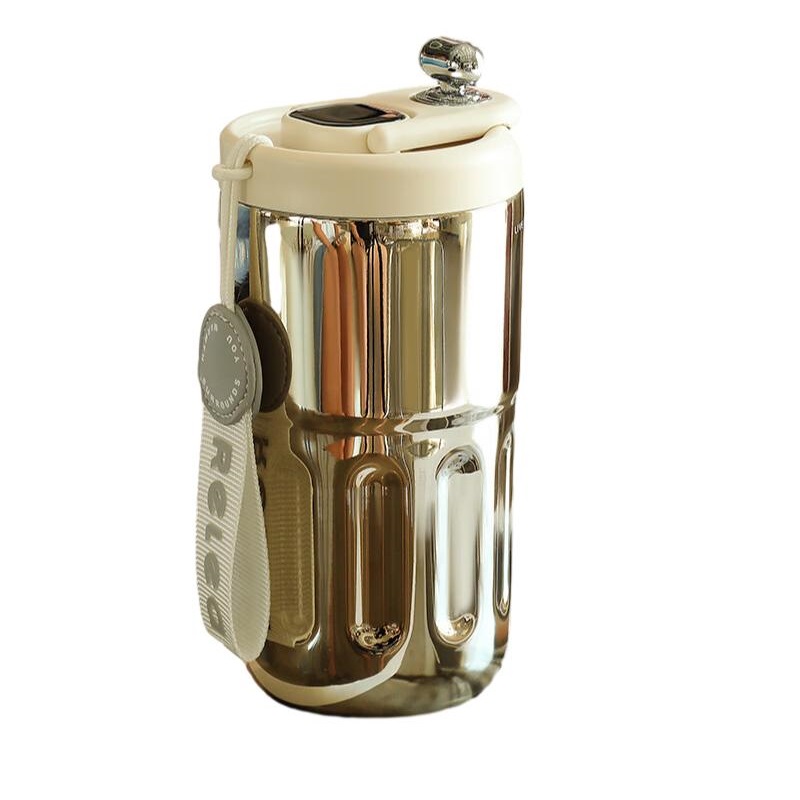 物生物（RELEA） JV012261-0410-GQ00 410ml 香奈陶瓷内胆保温杯 流金银（单位：个）