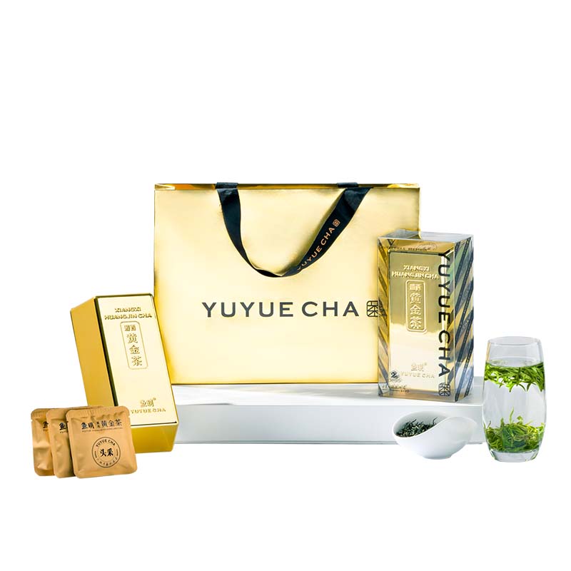 鱼玥 湘西黄金茶 悦享装 早春头采绿茶明前新茶（单位：盒） 金色