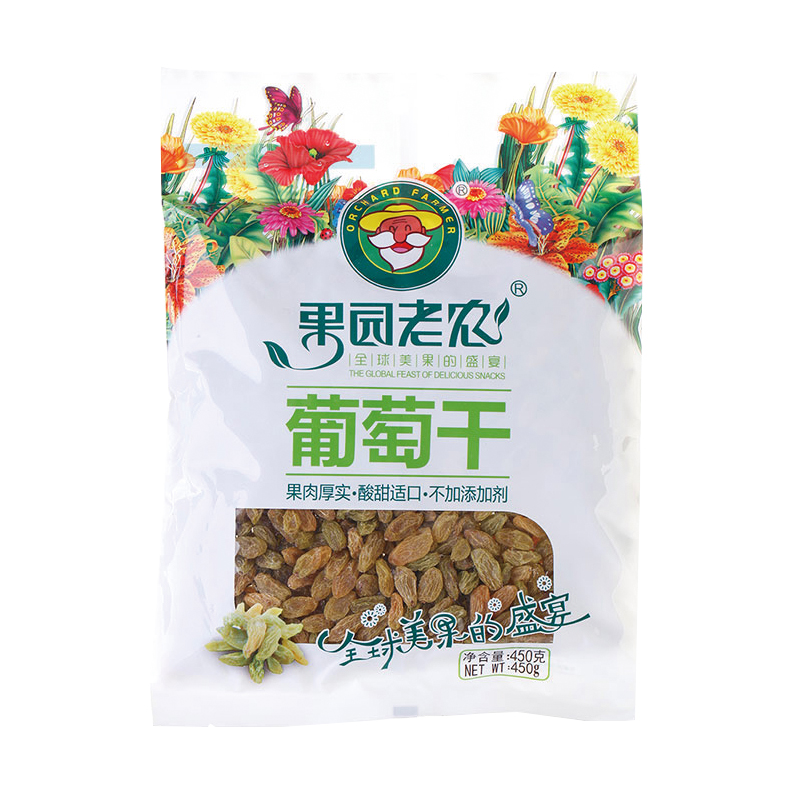 果园老农蜜饯果干葡萄干450g（单位：袋） 白色 450g