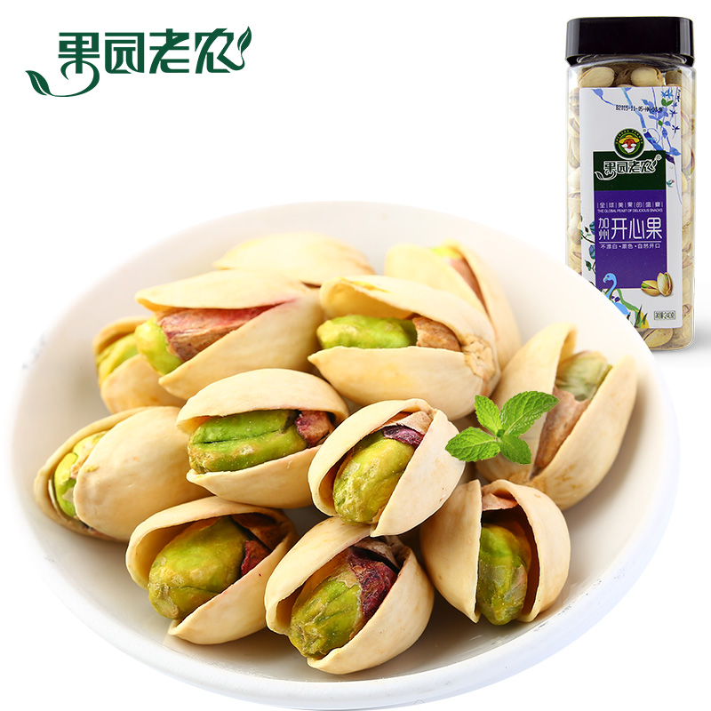 果园老农坚果炒货加州开心果240g（单位：罐） 白色 240g