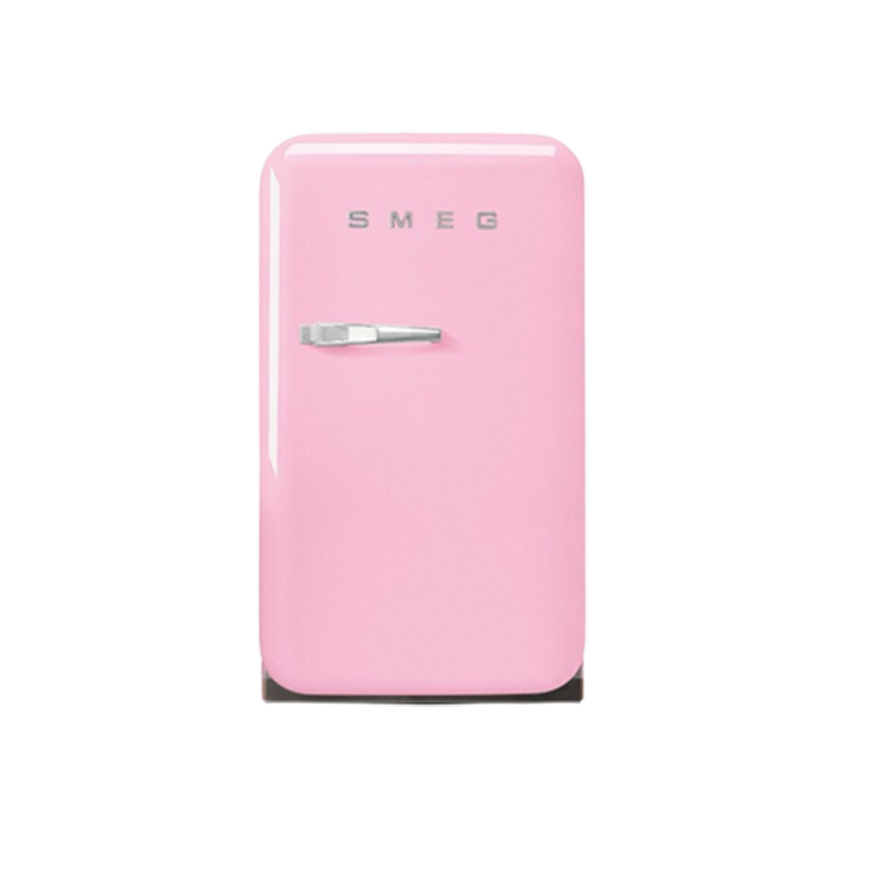 SMEG 意大利原装进口 38L迷你家用小冰箱 50年代复古冰箱 低噪节能炫彩时尚电冰箱 FAB5 粉色