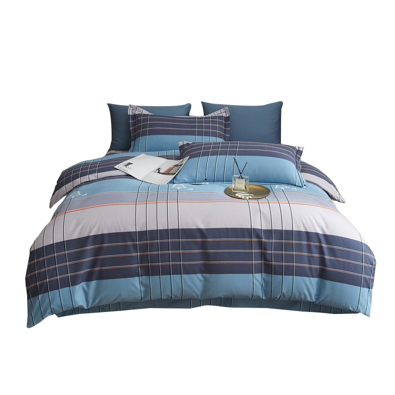 雅鹿 暮雪-兰YL3102 200*230 臻棉四件套  