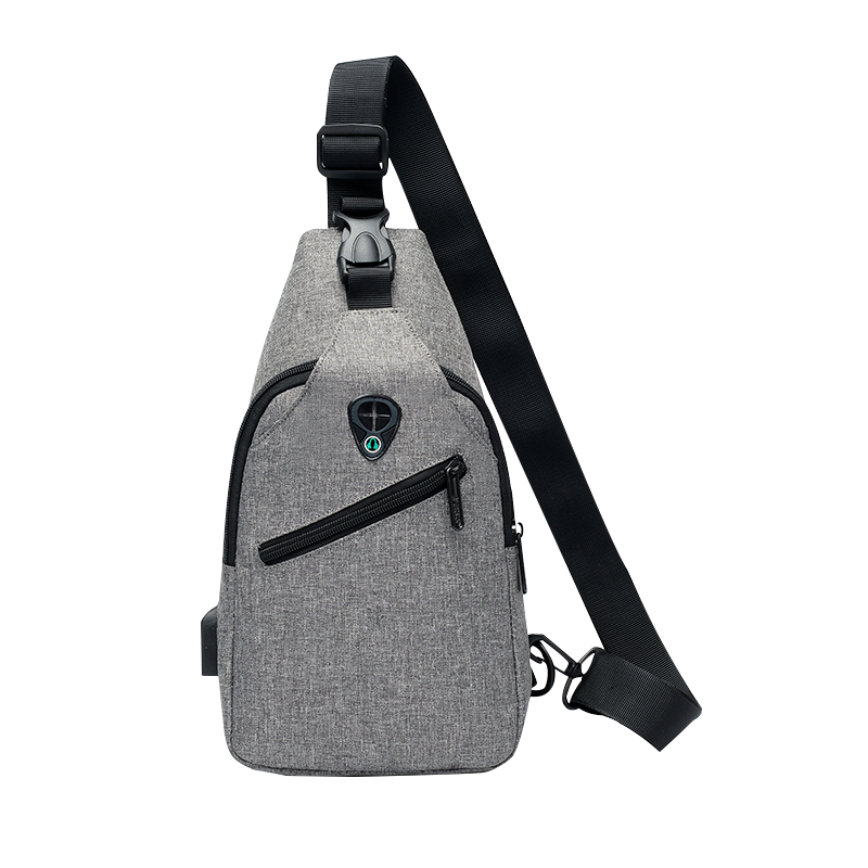 恒源祥（HYX）HYX0539 32*18*7cm斜跨包商务胸包（单位：个） 灰色