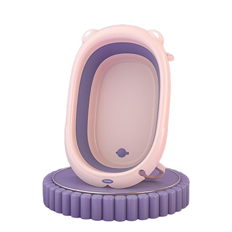 好娃娃婴儿洗澡盆大号新生儿家用泡澡浴桶宝宝儿童可折叠洗头浴盆H8320（单位：个） 罗曼紫