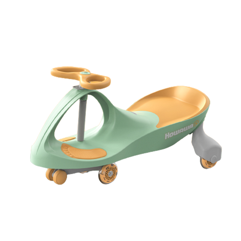 howawa儿童扭扭车溜溜车1-3岁防侧翻滑滑车万向轮玩具摇摆妞妞车158-13-E（单位：台） 青柠黄