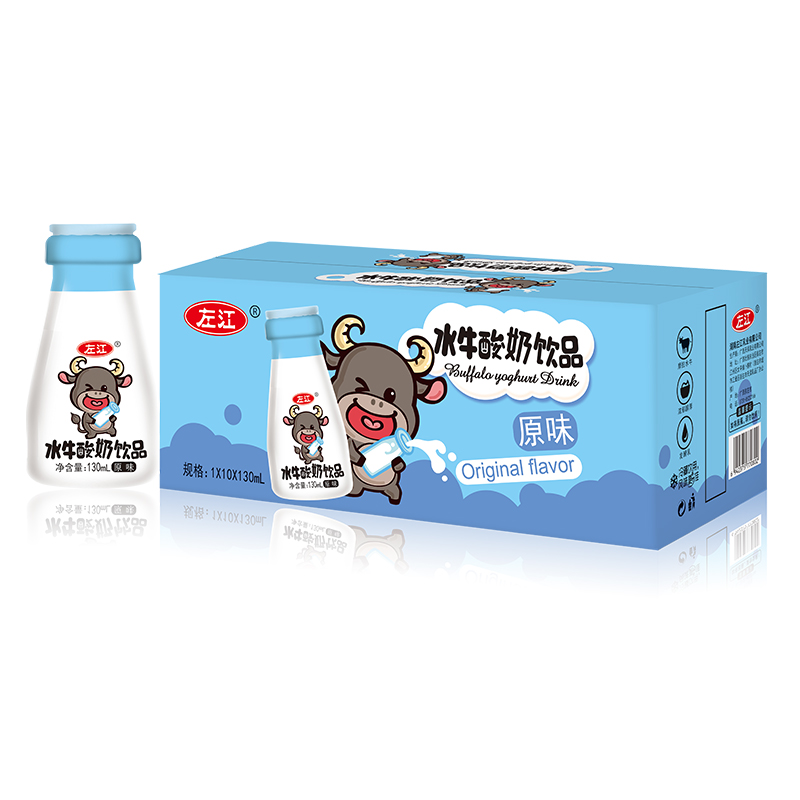 左江水牛酸奶饮品130ml*10盒/箱 拿铁色
