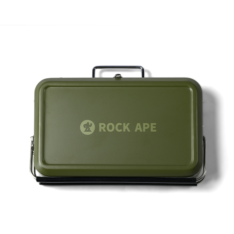 洛克猩球 旅行箱便携烤架 RAO0001（单位：个） 军绿色