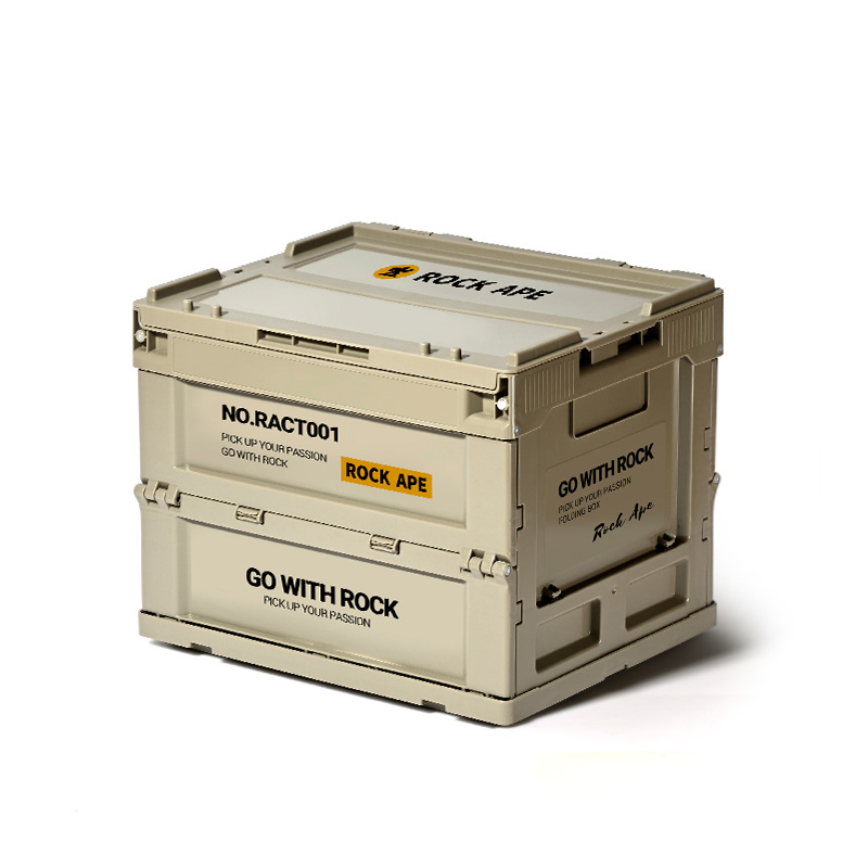 洛克猩球 折叠收纳箱20L RACT001（单位：个） 卡其色