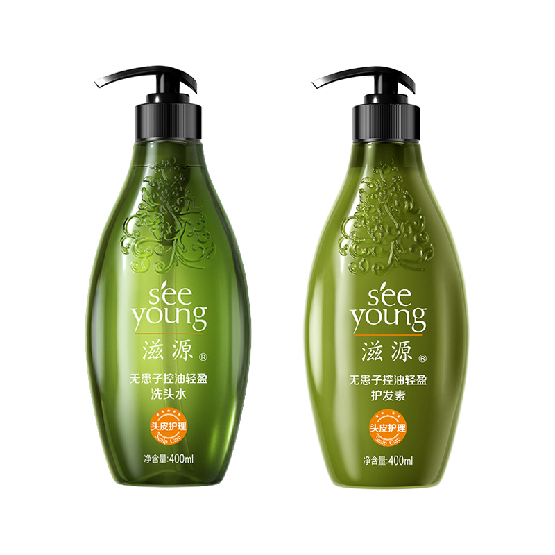 滋源（seeyoung） 无患子清润系列 400ml+400ml 轻盈洗护 绿色（单位：组）