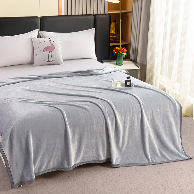丽雅（Grace） 心晴丝绒盖毯JLY-TD893（单位：床） 浅灰色
