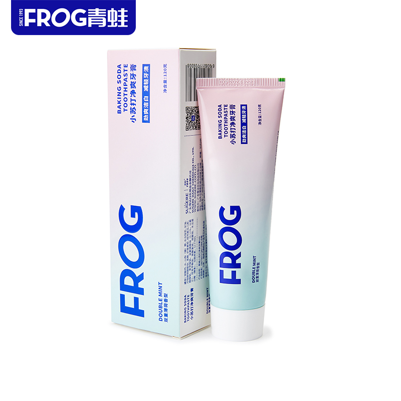 青蛙小苏打微米牙膏 GH930  120g *2支(单位：支） 无色