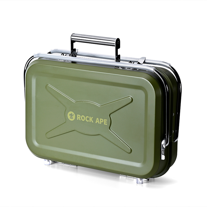 洛克猩球 旅行箱便携烤架（大号）RAO0002（单位：个） 军绿色