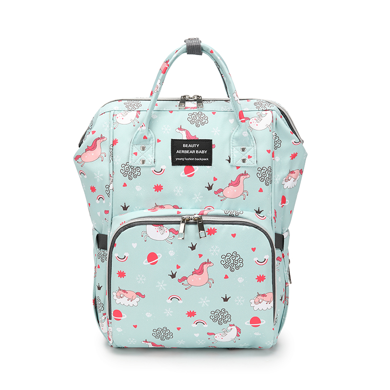 恒源祥（HYX) HYX0638 38*25*13cm 多彩妈咪包（单位：个) 绿色