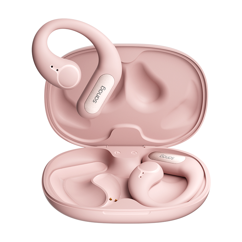 sanag塞那挂耳式蓝牙耳机无线骨传导不入耳运动跑步降噪2023新款Z63SProMax 单位：个 粉红色