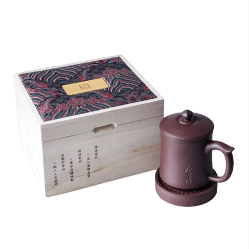 竹贵紫砂贵江杯ZG-BGJ（单位：套） 紫褐色