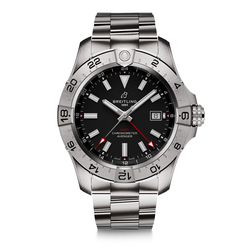 百年灵（BREITLING）复仇者双时区系列机械44男表 A32320101B1A1（单位：块） 黑色