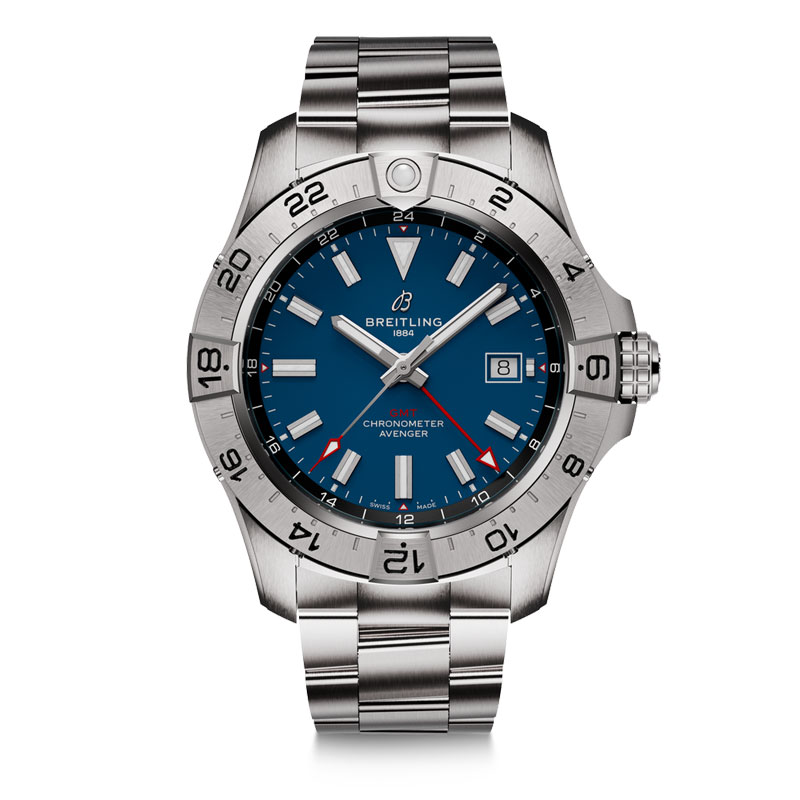 百年灵（BREITLING）复仇者双时区系列机械44男表 A32320101C1A1（单位：块） 蓝色