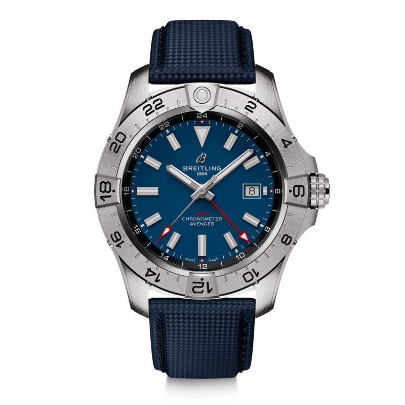 百年灵（BREITLING）复仇者双时区系列机械44男表 A32320101C1X1（单位：块） 深蓝色