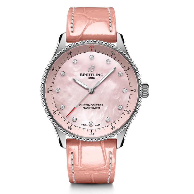百年灵（BREITLING）航空计时系列石英32女表 A77320D91K1P1（单位：块） 粉色