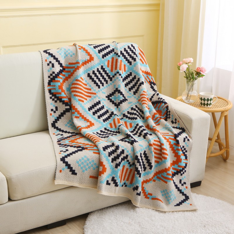 帛享家纺 波西米亚针织毯BXQCX-33747单位（条）乌克丽丽 130*170CM